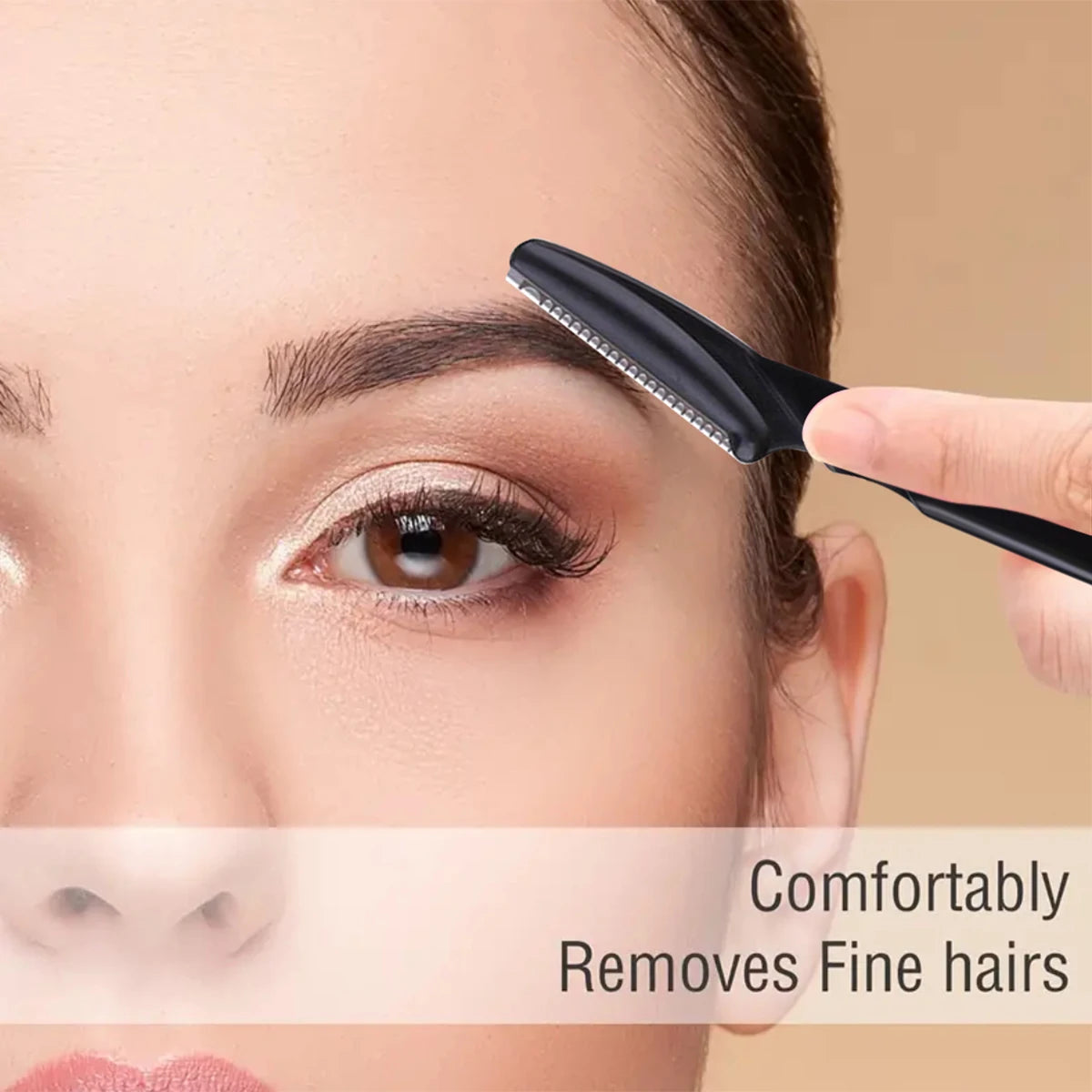Dermaplaning Eyebrow Razor Kit With Safety Cover Exfoliating Tools