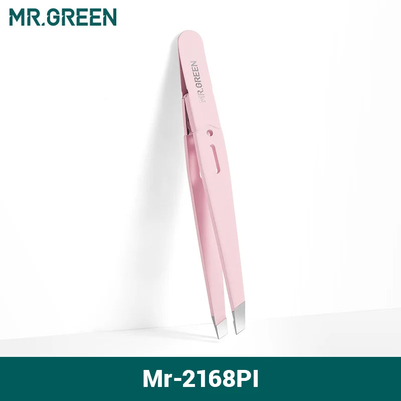 MR.GREEN Eyebrow Tweezer Slanted Stainless Steel Precision Tool