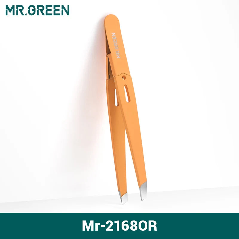 MR.GREEN Eyebrow Tweezer Slanted Stainless Steel Precision Tool
