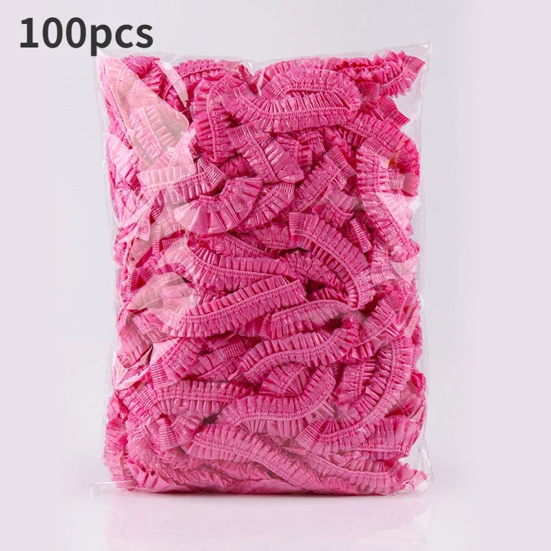 Disposable Shower Cap Hair Cover Waterproof Bath Spa Accessory