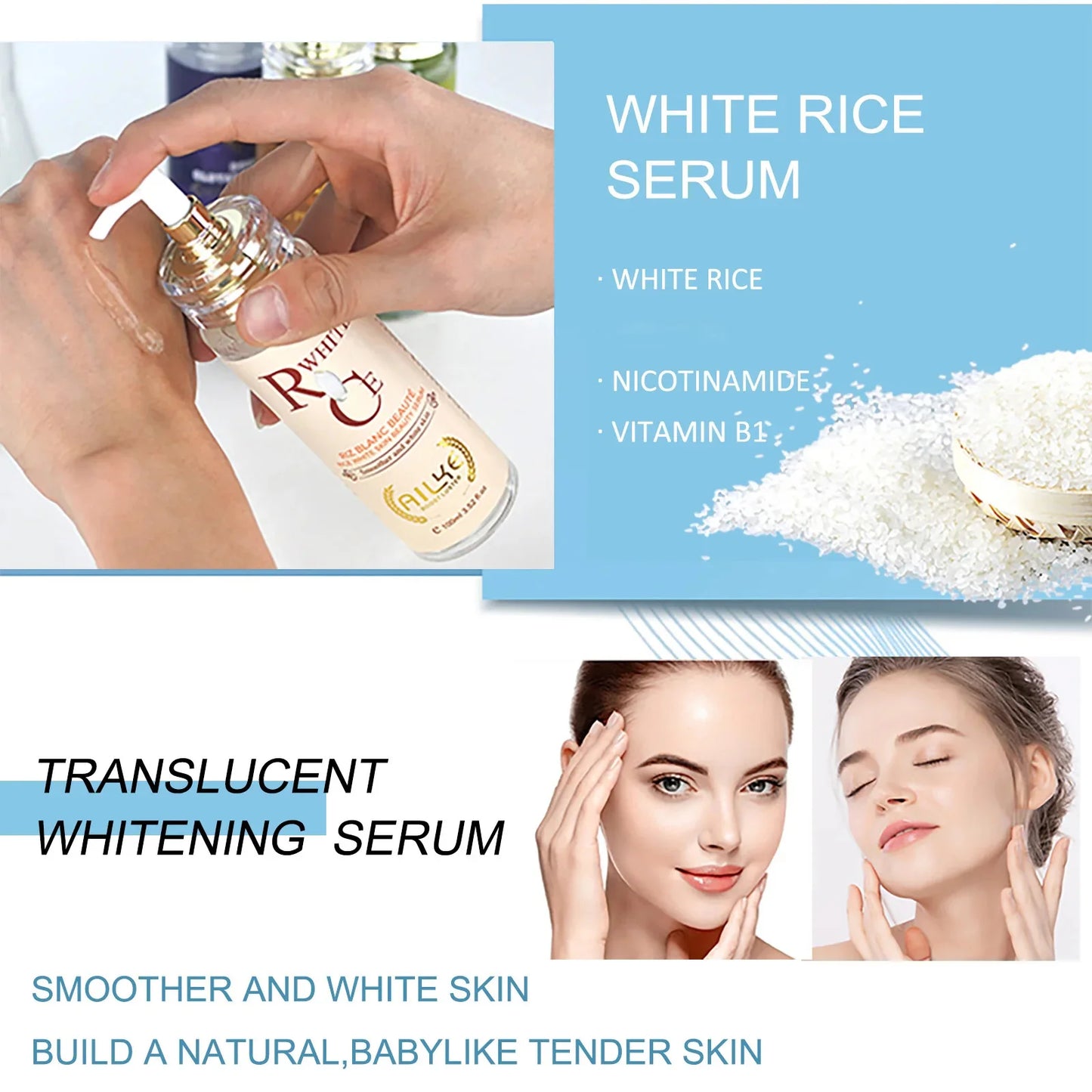 AILKE Brightening Body Lotion for Dark Spots and Whitening