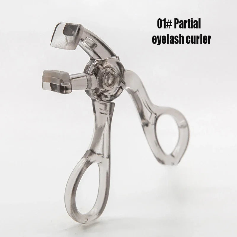 Dual-Type Eyelash Curler With Comb And Wide Partial Clip