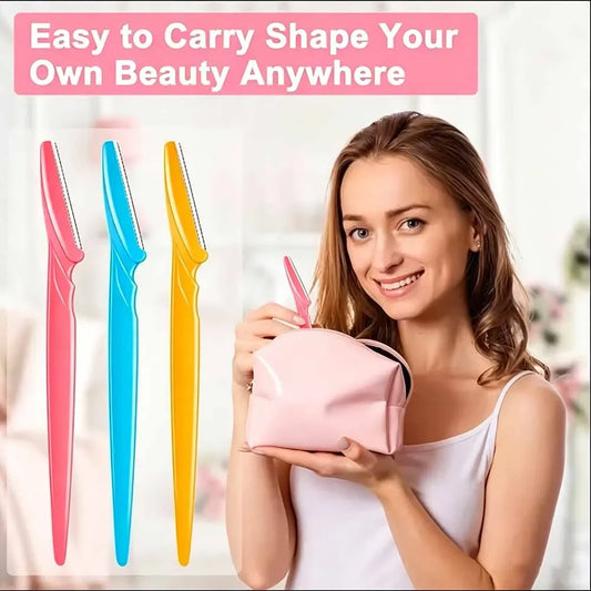 Eyebrow Trimmer Set Safe Facial Hair Removal Shavers 3 Piece