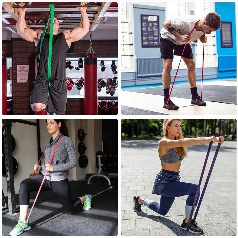 Resistance Bands Set With Five Loops For Gym Workout