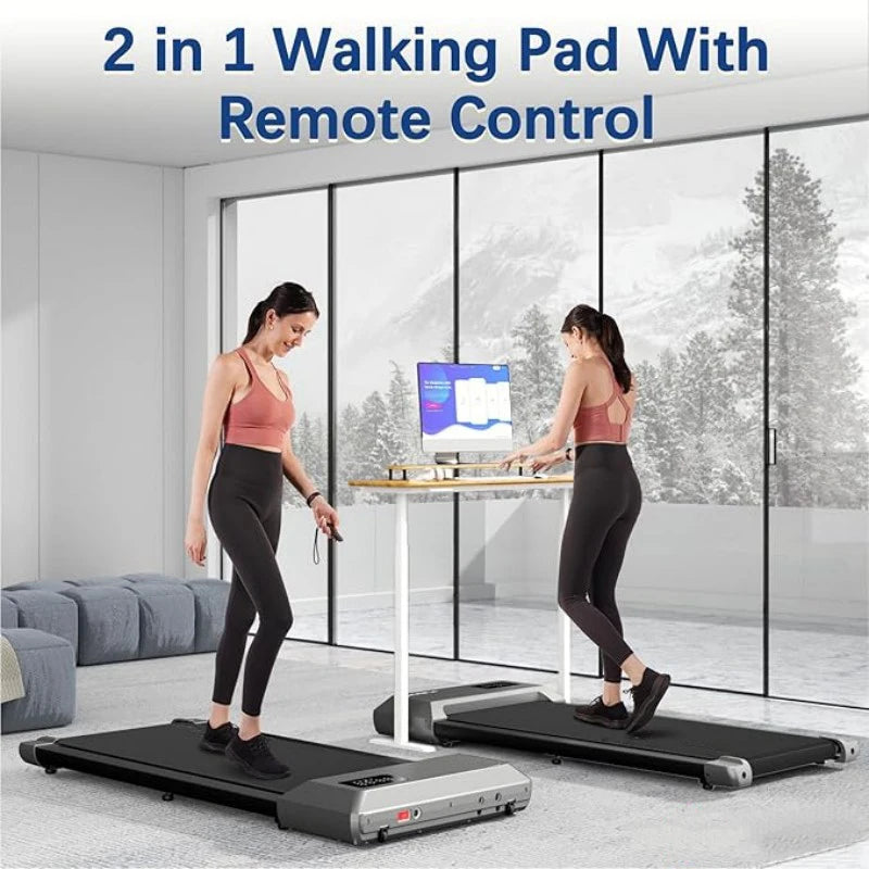 Superun 2in1 Treadmill for Home Fitness Walking Running
