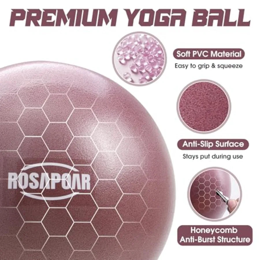 Mini Anti Burst Exercise Ball For Stretching Core Strength Physical Therapy