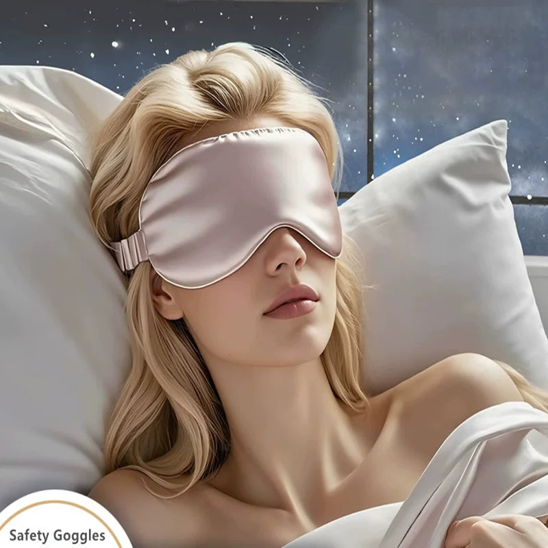 Double-Sided Silk Sleep Mask Light Blocking Travel Eye Mask