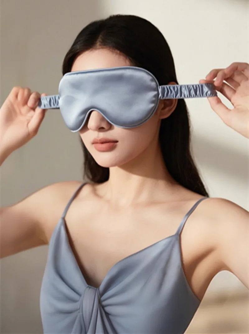 Double-Sided Silk Sleep Mask Light Blocking Travel Eye Mask