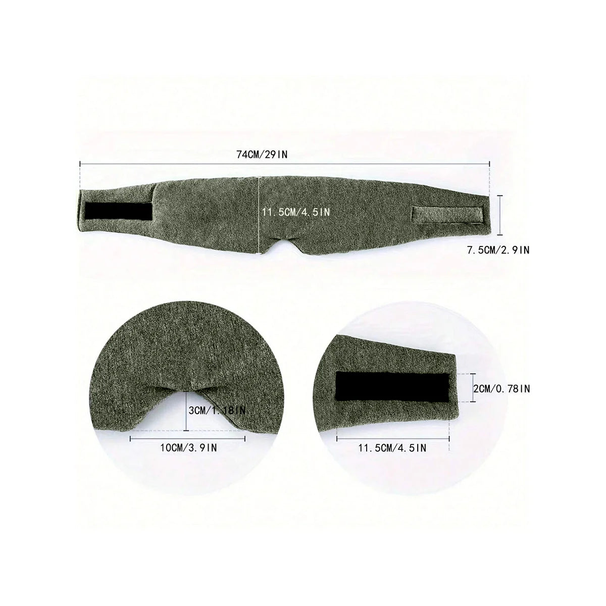 Breathable Sleeping Mask Eye Cover For Light Blocking And Comfort