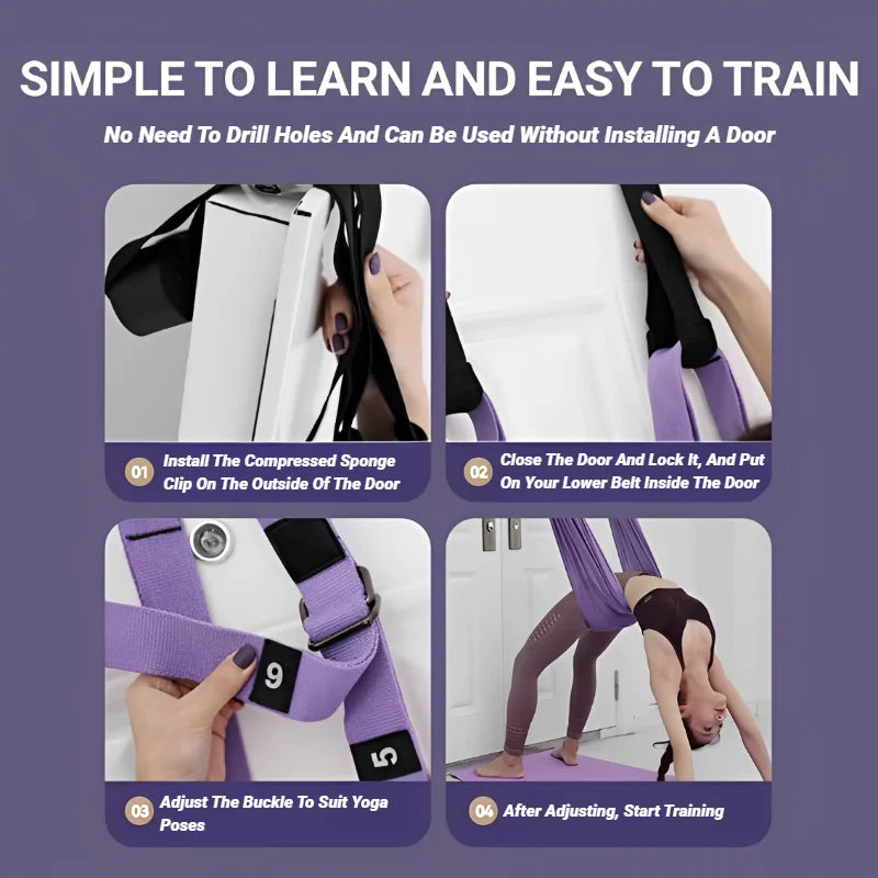 Adjustable Aerial Yoga Strap For Leg Splits Training