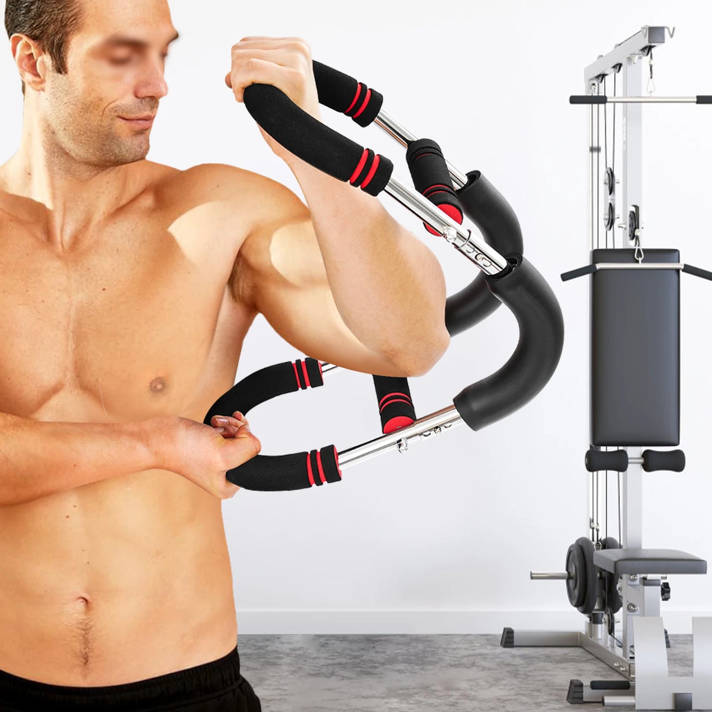 Twister Stretching Equipment U Shaped Arm Strength Trainer Home Gym Carbon Steel