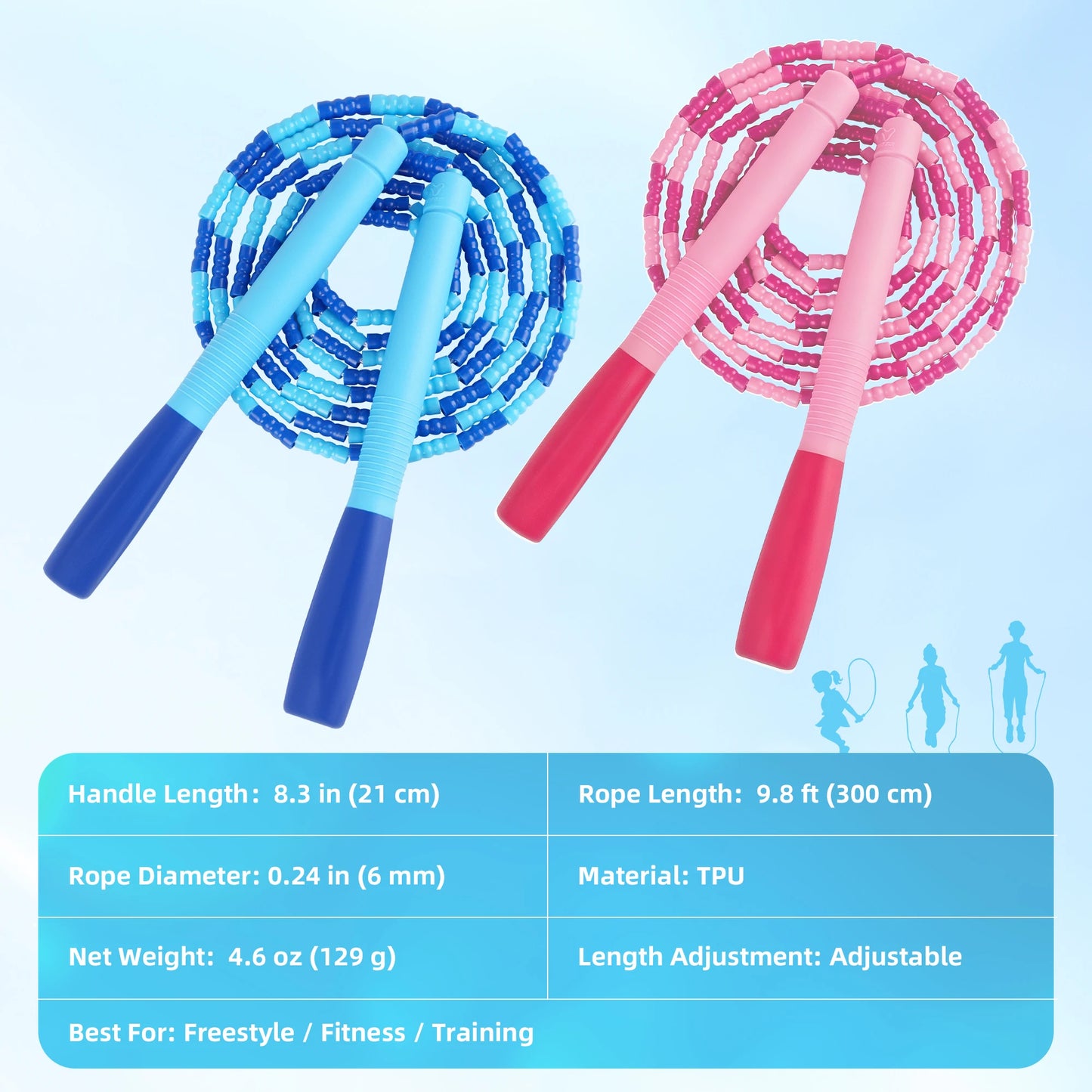 JUMP Yuedong Adjustable Anti-Tangle Jump Rope For Kids And Adults