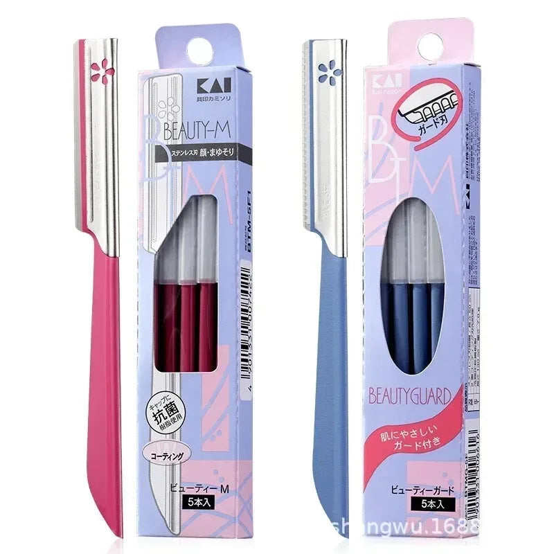 Eyebrow Epilator Set For Women Stainless Steel Trimmer 5 Pieces
