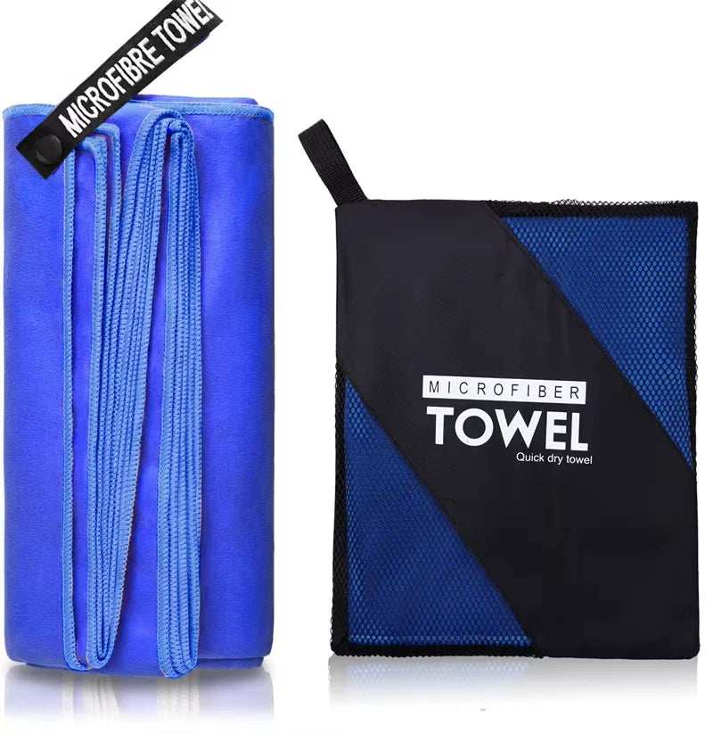 Microfiber Quick Dry Bath Towel With Portable Bag Highly Absorbent