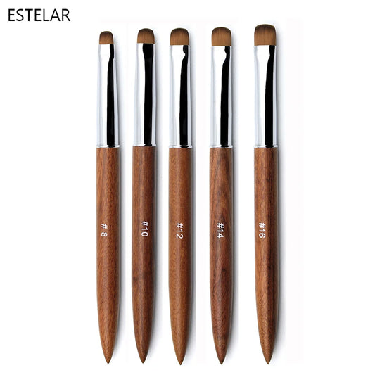 French Nail Art Brush Set With Sandalwood Handle Premium