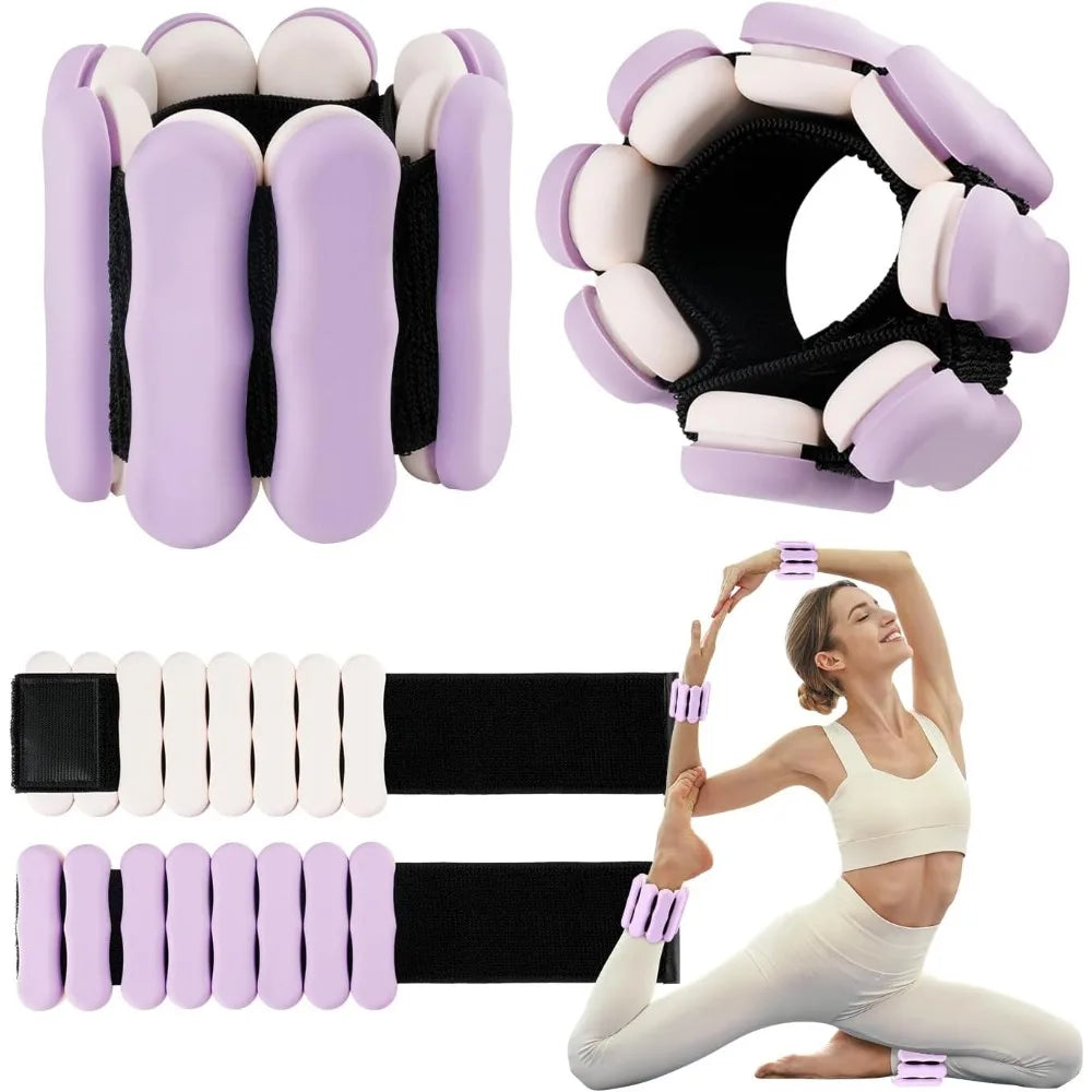 Adjustable Ankle And Wrist Weights Set For Fitness Training