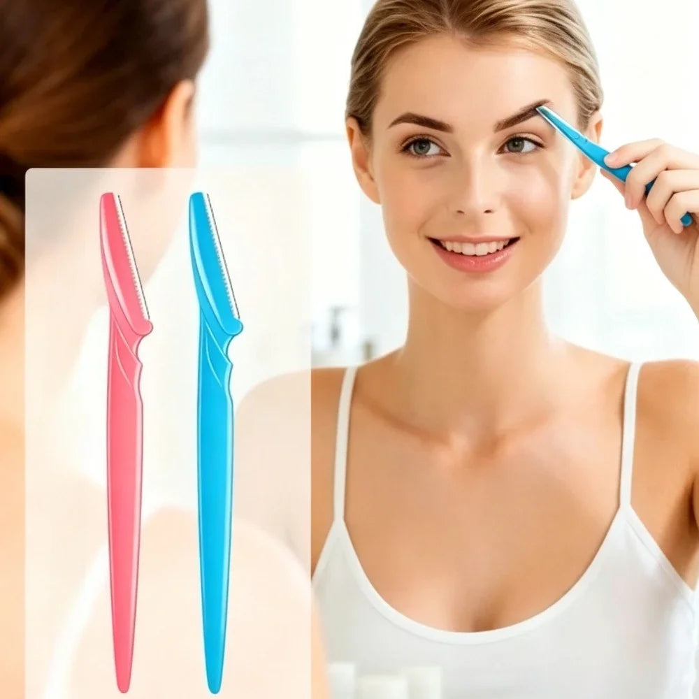 Eyebrow Trimmer Set Safe Facial Hair Removal Shavers 3 Piece
