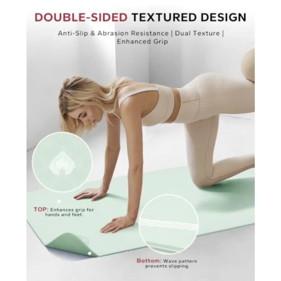 Foldable Yoga Mat Non Slip for Home Workouts and Travel