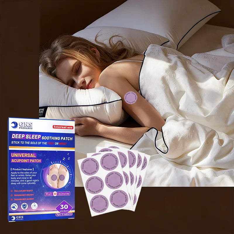 Nighttime Sleep Aid Patches Set With Herbal Fragrance 30 Pieces