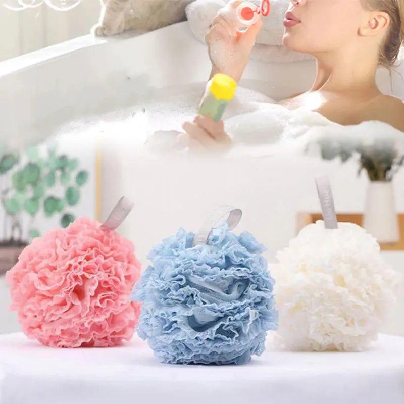 Soft Bath Scrub Mesh Sponge Ball Shower Puff For Bath Accessory