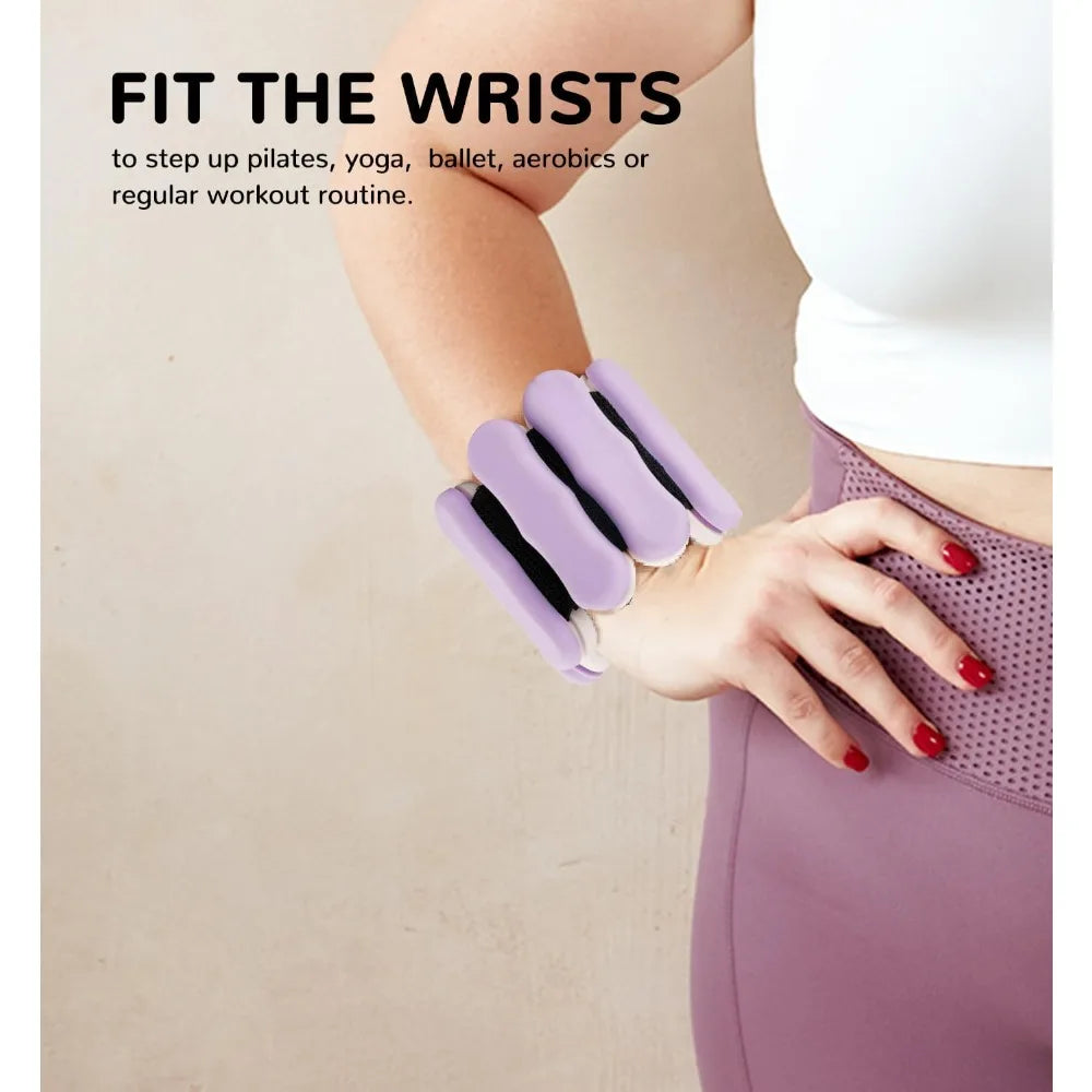 Adjustable Ankle And Wrist Weights Set For Fitness Training
