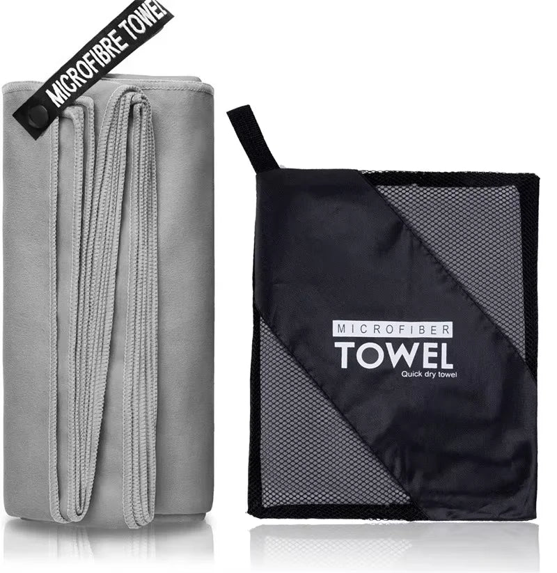 Microfiber Quick Dry Bath Towel With Portable Bag Highly Absorbent