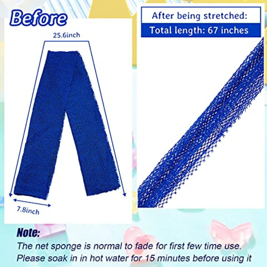 African Net Sponge Exfoliating Bath Scrubber For Shower