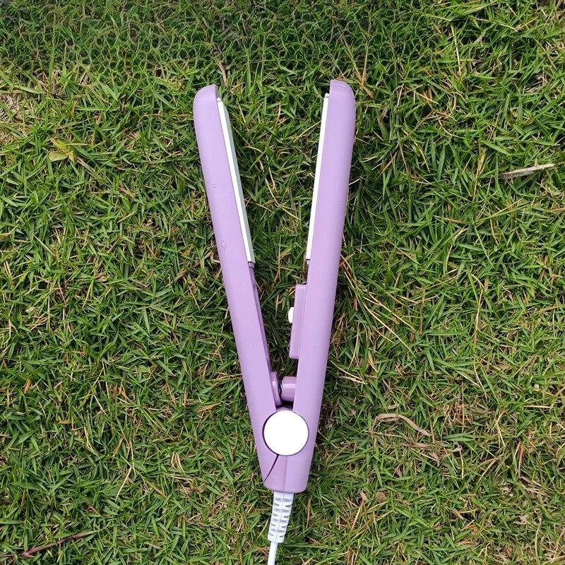 Oumonoka Mini Curling Iron and Hair Straightener Ceramic Flat Iron