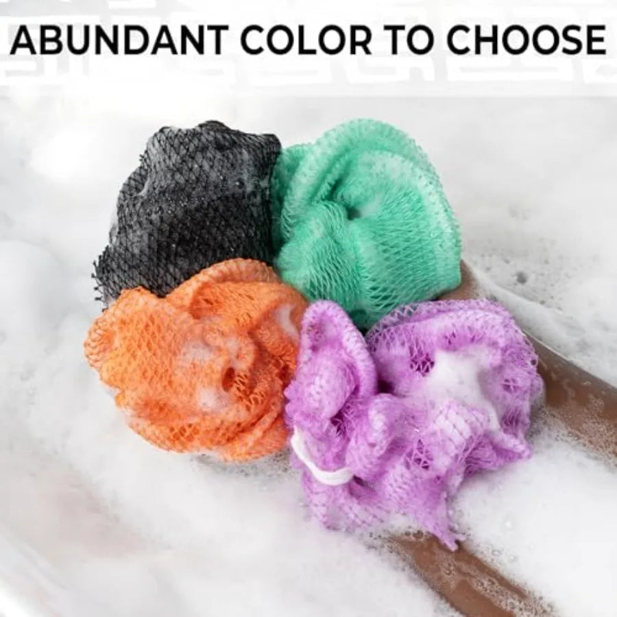 African Net Sponge Back Scrub Exfoliating Shower Scrubber