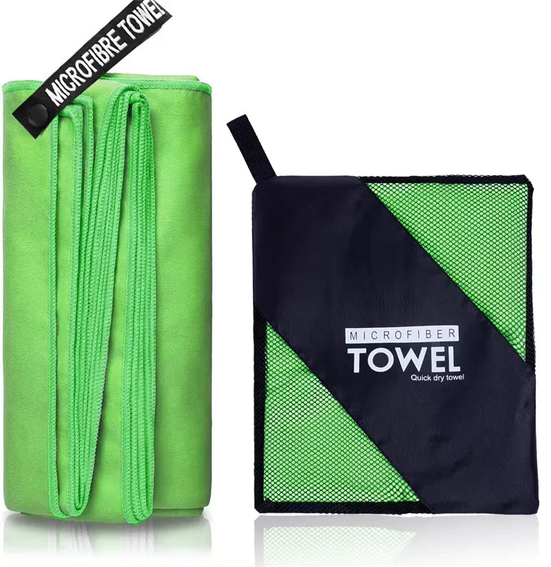 Microfiber Quick Dry Bath Towel With Portable Bag Highly Absorbent