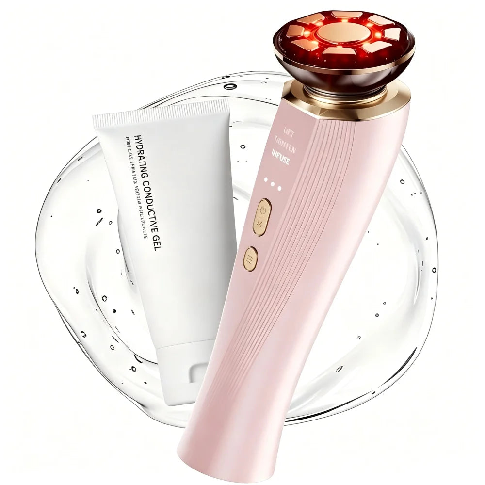 3 In 1 Red Light Facial Device For Neck Tightening