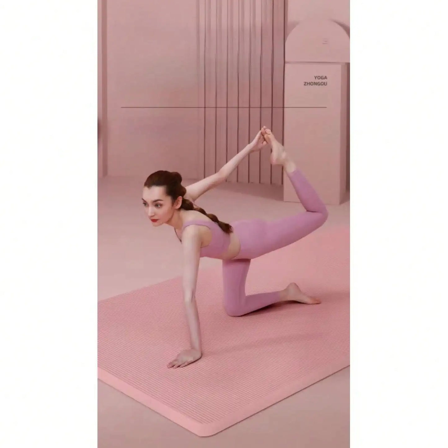 Yoga Mat Set Non Slip Thickened Mat For Yoga Pilates