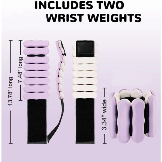 Adjustable Ankle And Wrist Weights Set For Fitness Training