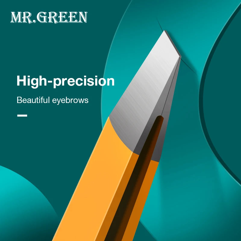 MR.GREEN Eyebrow Tweezer Slanted Stainless Steel Precision Tool