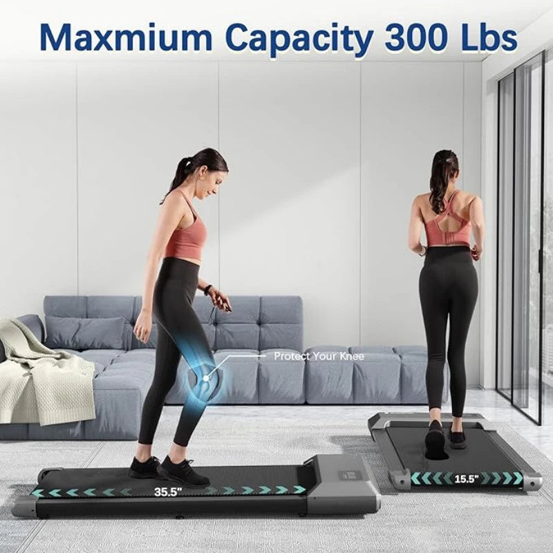 Superun 2in1 Treadmill for Home Fitness Walking Running