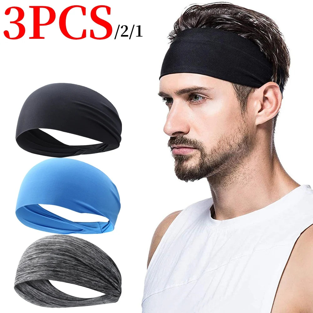 APWIKOGER Sports Headbands For Men Women Sweat Wicking Yoga Hairbands