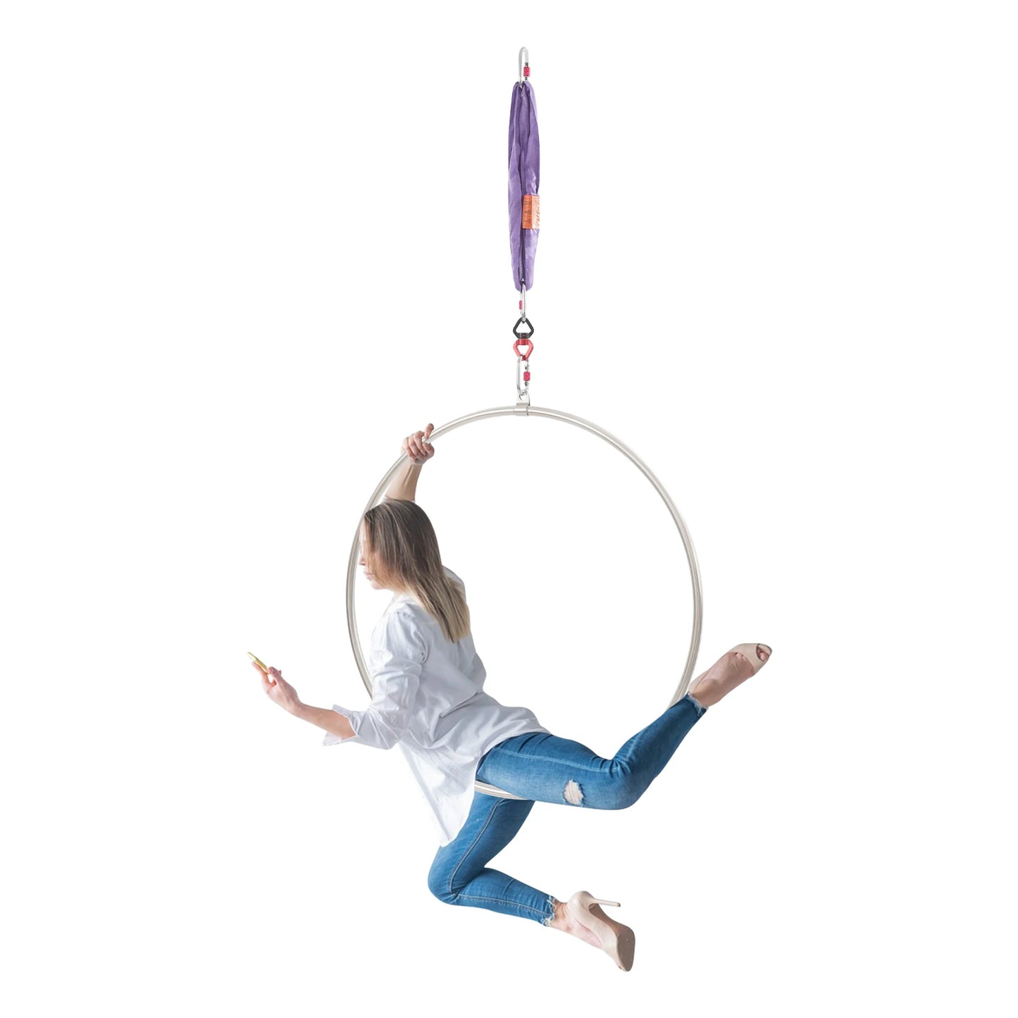 Stainless Steel Aerial Hoop Kit For Circus Acrobatics And Dance