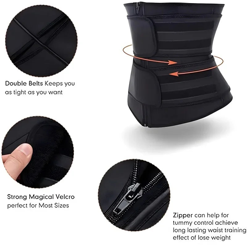 Sculpt And Lift Waist Trainer Cincher With Zipper Corset