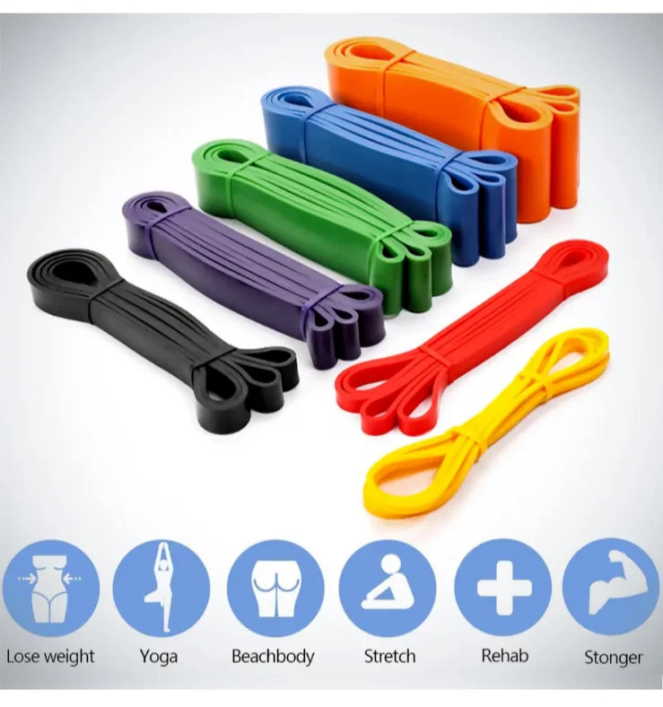 Resistance Bands Set With Five Loops For Gym Workout