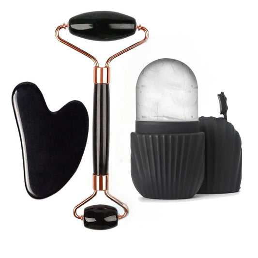 Ice Face Roller Gua Sha Tool Set For Facial Massage