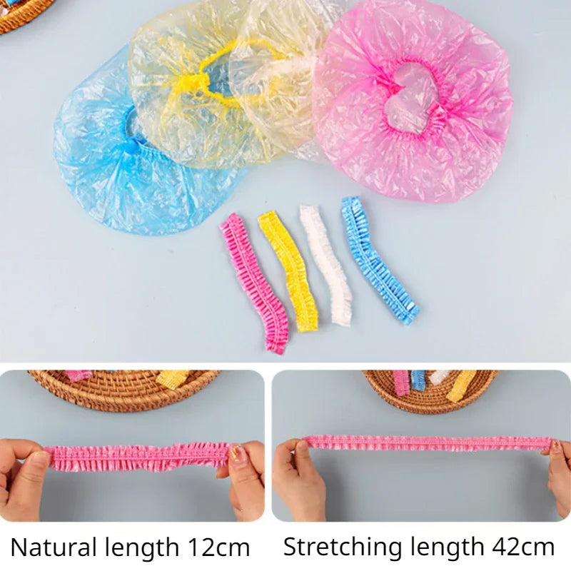 Disposable Shower Cap Hair Cover Waterproof Bath Spa Accessory