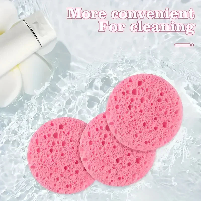 Compressed Facial Sponges 50Pcs Set For Cleansing Makeup Removal Exfoliation