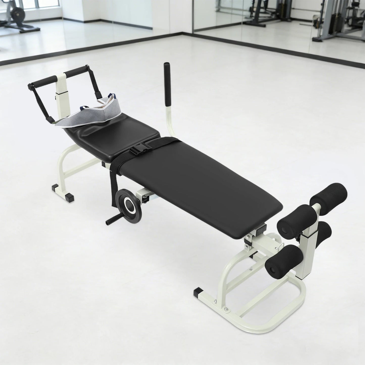 Back Stretch Bench Cervical Lumbar Traction Bed Adjustable Length
