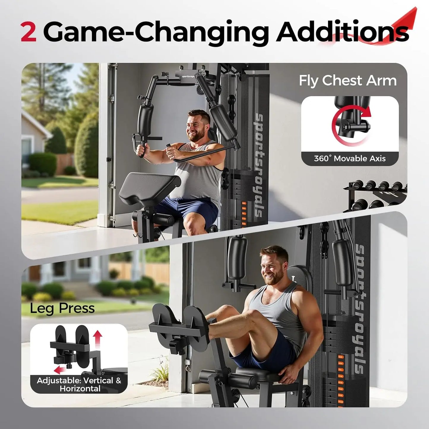 FED Fitness Home Gym Equipment With Pulley System Machine