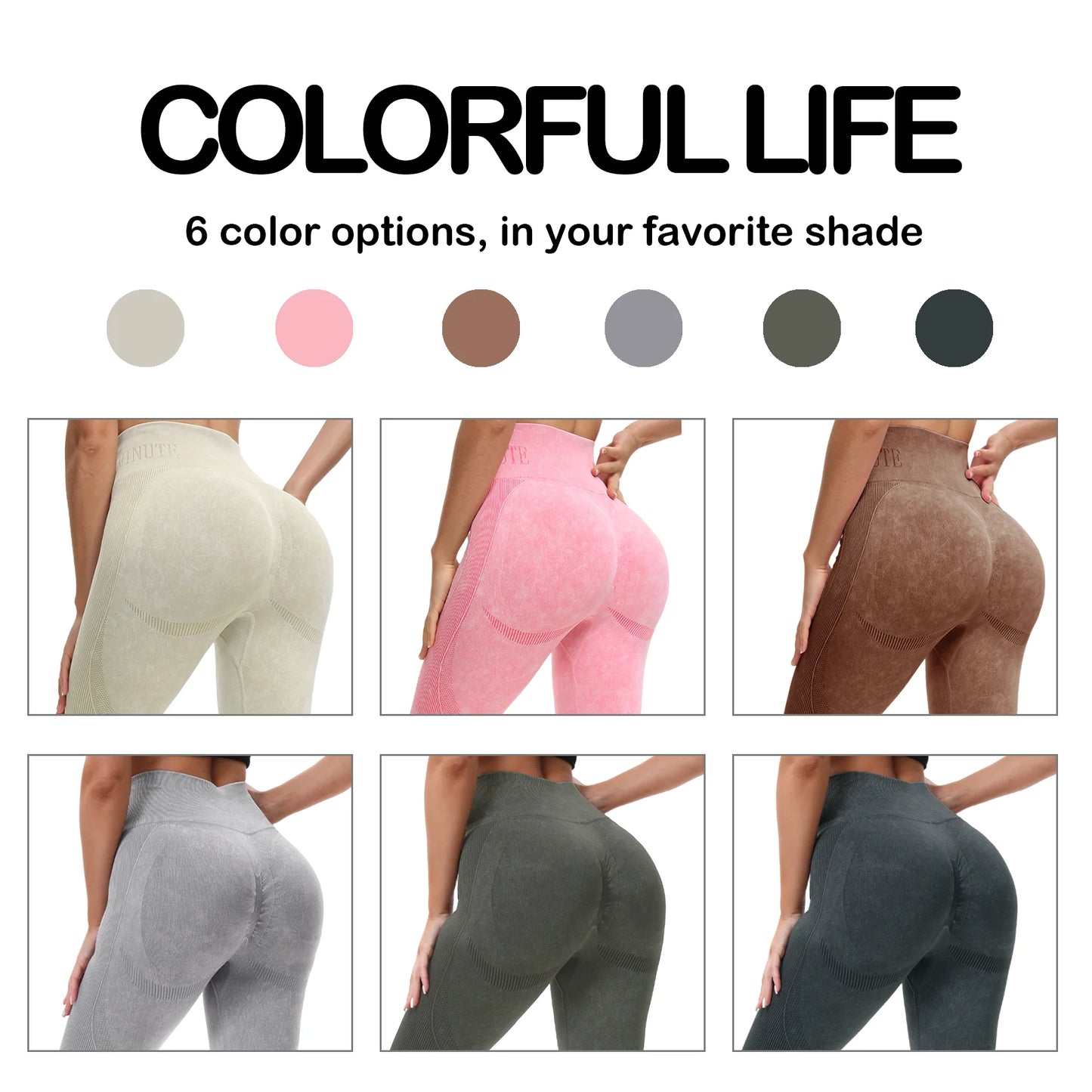Women's High Waisted Seamless Yoga Leggings Pack of 2