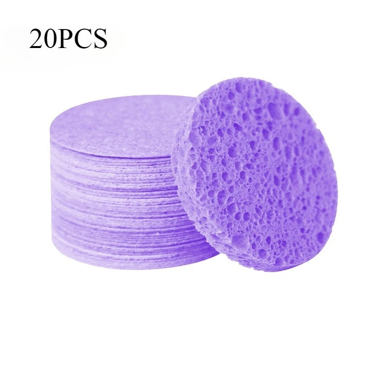 Compressed Facial Sponges 50Pcs Set For Cleansing Makeup Removal Exfoliation