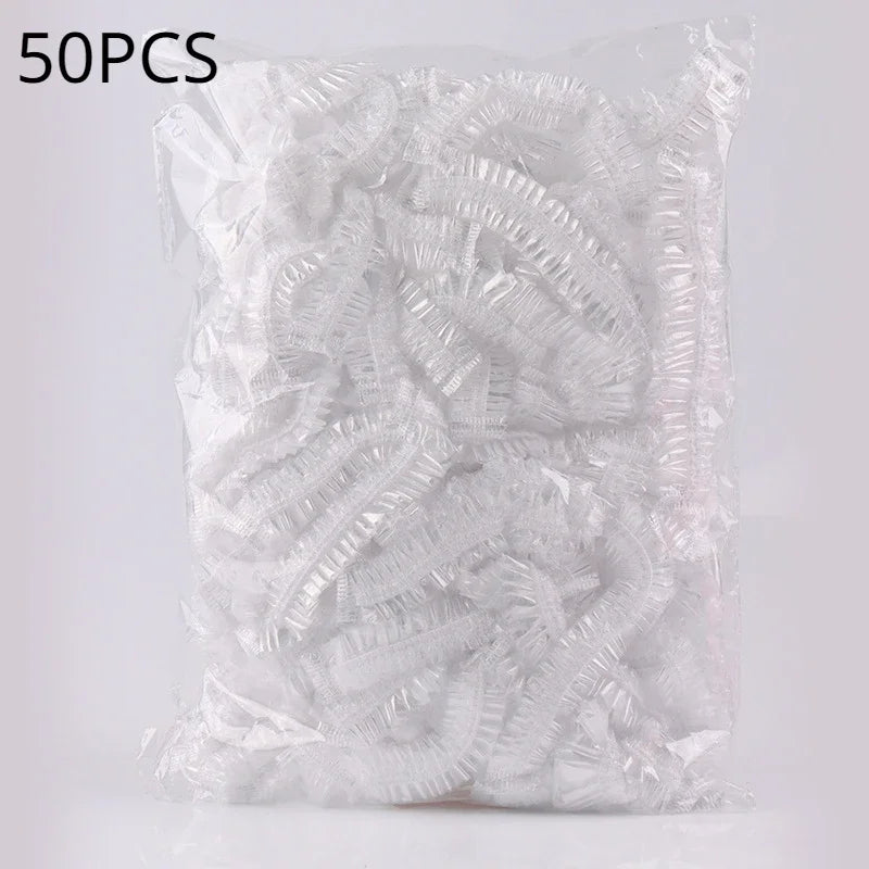 Disposable Shower Cap Hair Cover Waterproof Bath Spa Accessory