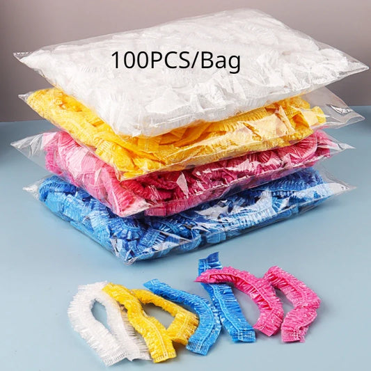 Disposable Shower Cap Hair Cover Waterproof Bath Spa Accessory