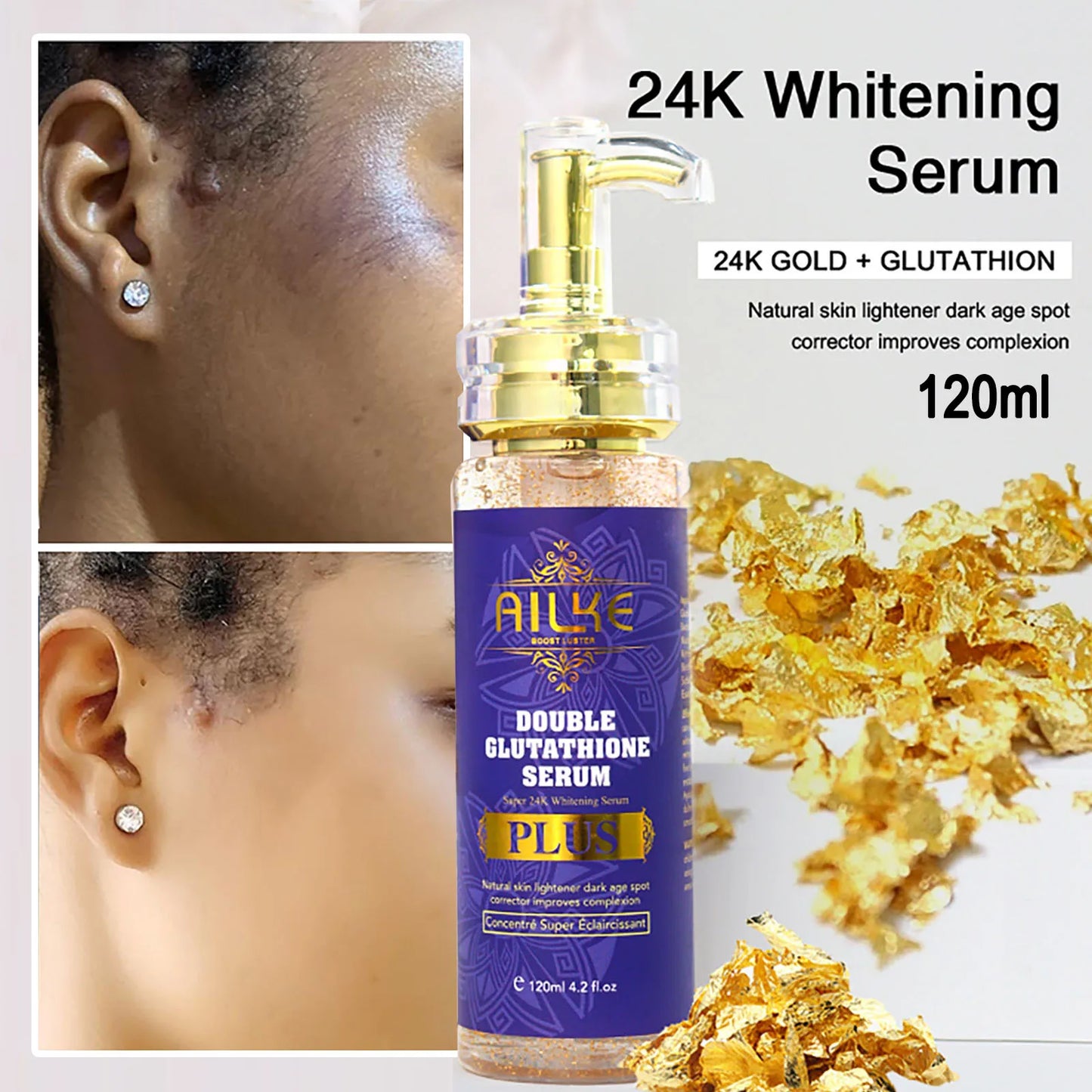 AILKE Body Milk Brightening and Whitening for All Skin Types