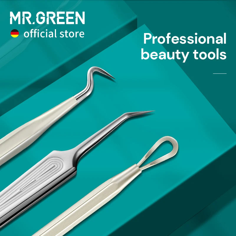 MR.GREEN Acne Remover Needles Blackhead Extraction Kit For Pimples